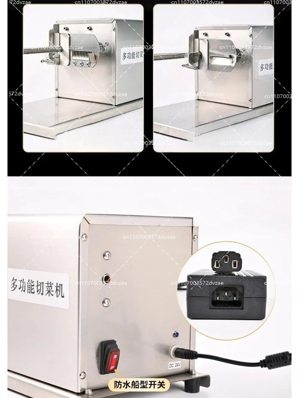 All stainless steel shredder is multi-functional. Vegetable cutter potatoes can be processed into potato towers or filaments