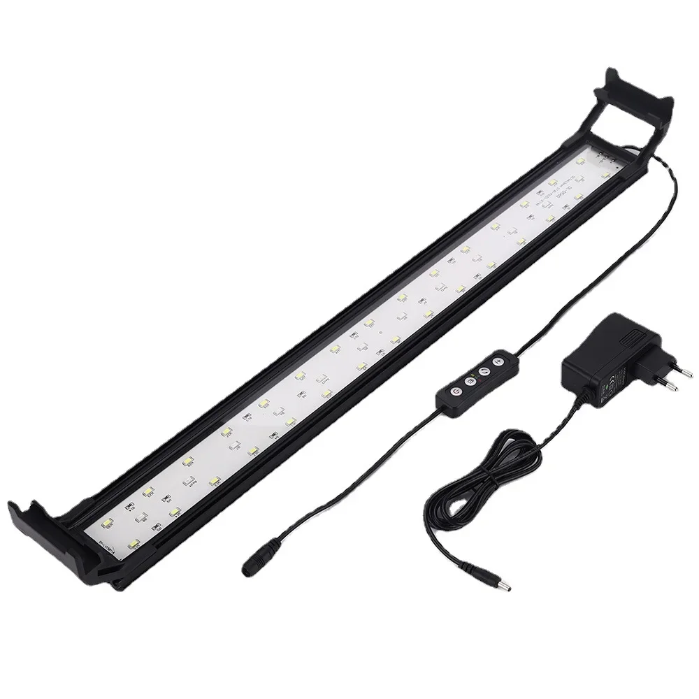 8" to 48 Inch Dimmable LED Aquarium Lamp, Waterproof  Reef LED,Time Settings,3 Color Light Modes For Various Plant Fish Tank LED