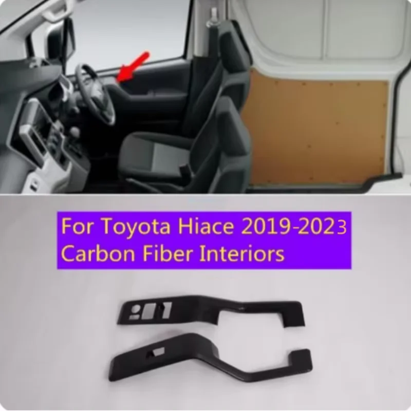 Fit For Toyota HiAce Granvia Commuter 2019-2023 CarABS  Interior Door Window Lift Switch Button Panel Cover Trim Accessories