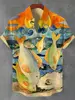 114287-04df27.jpg 3D Printed Sea Life Hawaiian Shirt for Men - Vibrant Summer Button Down Tops