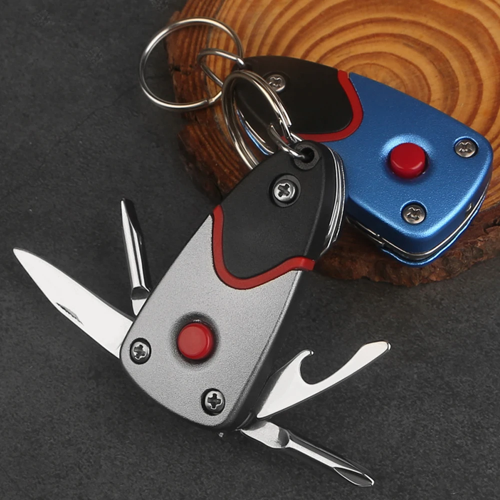 Imagem -02 - Mini Portátil Multi-ferramenta Faca Dobrável Chave de Fenda Ferramentas de Reparo Edc Equipamento de Acampamento Sobrevivência Jackknife Caixa de Embalagem Cortador