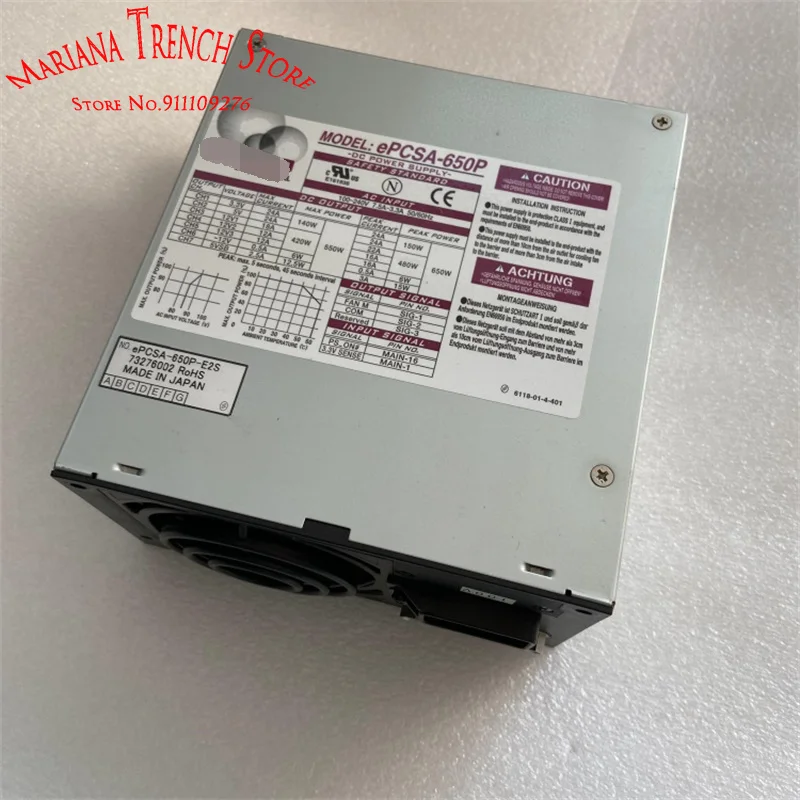ePCSA-650P ePCSA-650P-E2S per Nipron Large Power 650W EPS12V Tensione di ingresso alimentatore CC: AC85-264V Voltaggio uscita: ATX