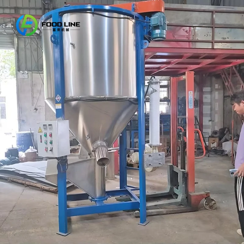 Customized Vertical Blender Dryer Machinery Wheat Grain Corn Rice Drying Machine Bean Blending Drying Integrated Equipment