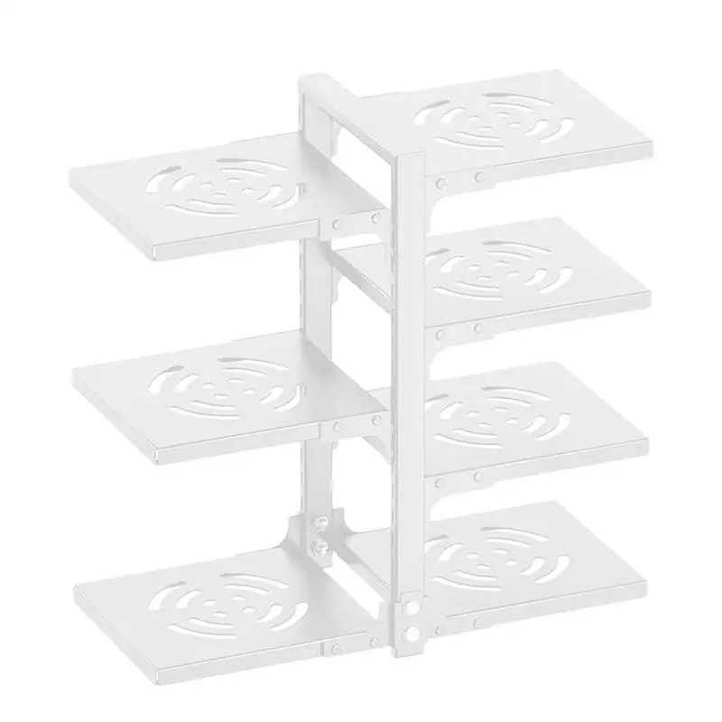 

Kitchen Pot Organizer Stainless Steel Pot Rack Multi-Layer Holder Adjustable Cookware Rack Pot Display Stand Storage Organizer