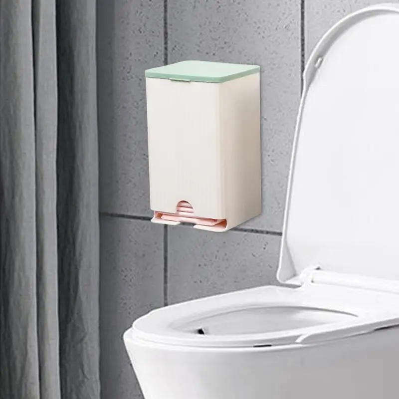 Tampon Holder Wall Mount Paper Towel Dispenser Multifunctional Sanitary Napkin Storage Box Restroom Cotton Swab Organizer