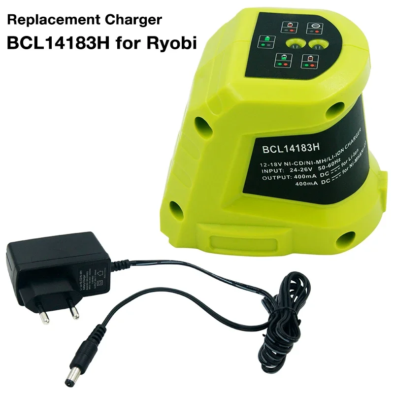 12V-18V Li-ion & Ni-Cd Ni-MH Battery Universal Charger for Ryobi One+ P100 P103 P105 P107 P108 P118 P110 BPL1820 RB18L50 RB18L60