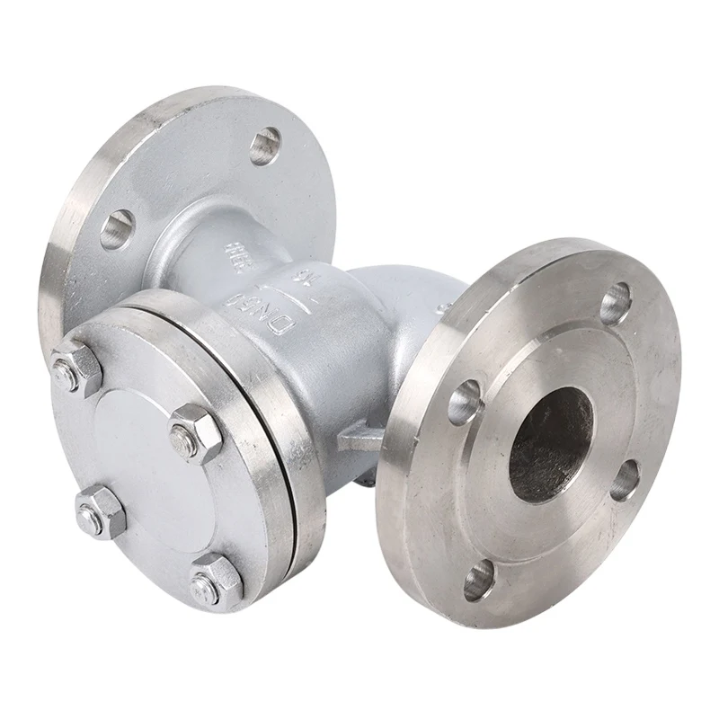 304 Stainless Steel 1/2 Inch Lift Check Valve H41W-16P Horizontal Flange Connection One-Way Water Check Valve