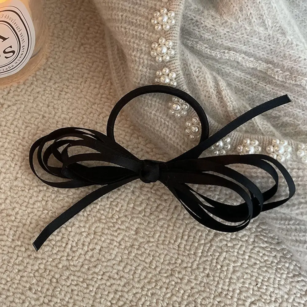 Creative y2k Spring Clip Hair Clip Cloth Girl Hair Rope Korean Style Headwear Female Hair Accessories Balletcore Bow Hairpin