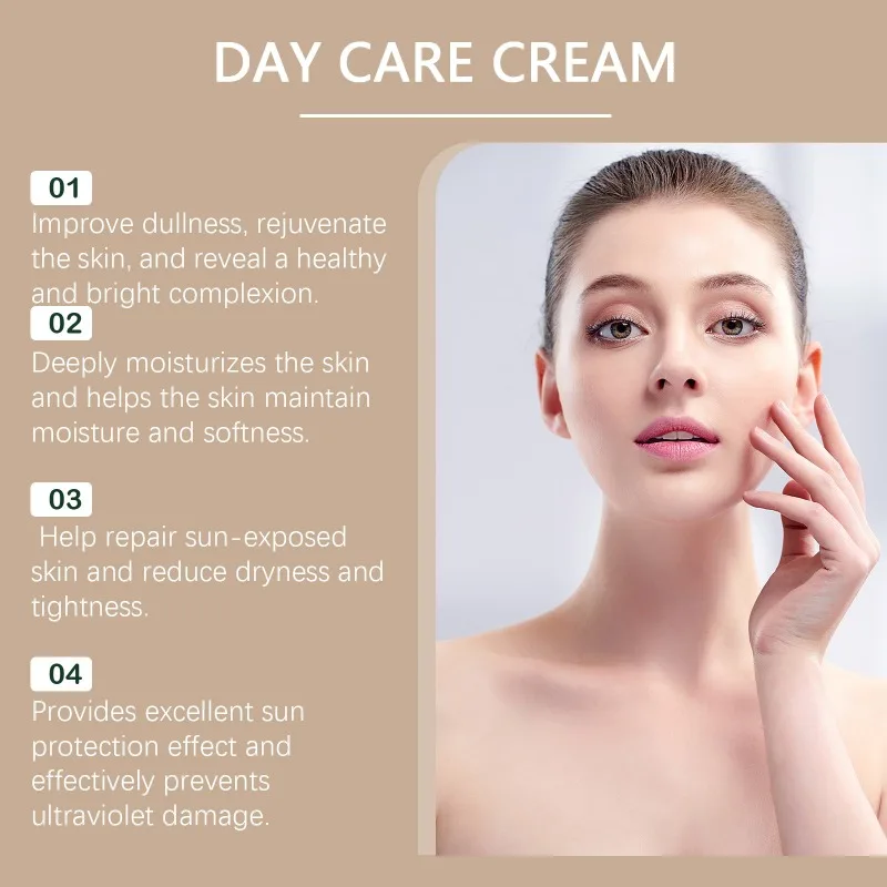 Protective Cream Summer Outdoor Moisturizing Brightening Skin Refreshing Isolation PF50 UV-Resisting Day Care Sunscreen Cream