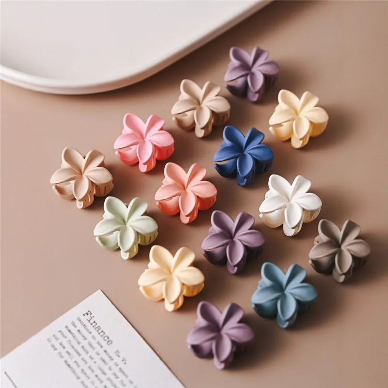 10/20 Stück kleine Haarspangen, süße, farblich gemischte, mattierte Blumen-Haarspangen, Haarspangen für Frauen, Mädchen, Kinder, Haar-Accessoires – Detail 4