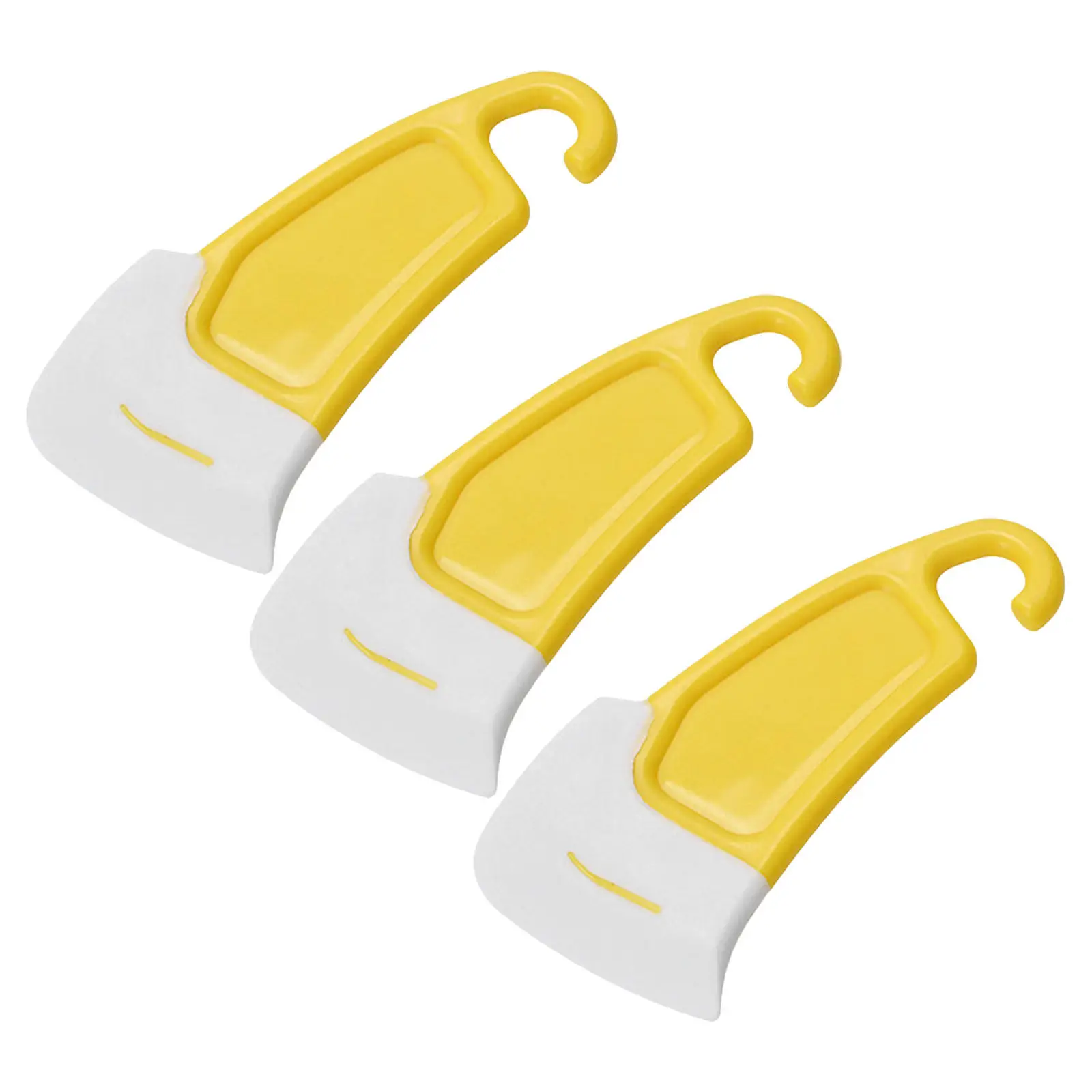 3Pcs Silicone Scraper Flexible High Temperature Resistant Kitchen Tool Non Stick Pot Pan Cleaning Spatula Dish Scraper Silicone