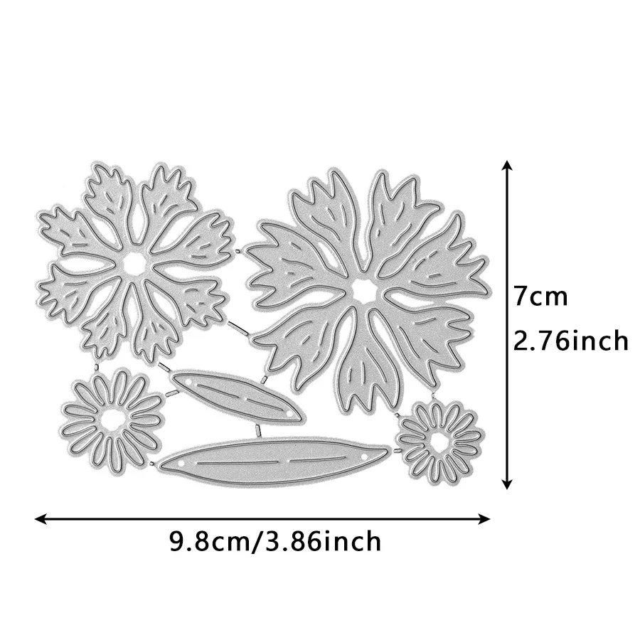 Plant Cornflower Flowers Metal Cutting Dies Embossing Folders For Card Making Crafts Diy Scrapbooking Accessories Die Cutter New