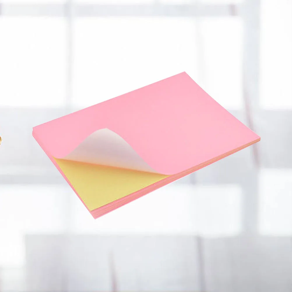 50 قطعة A4 ورق ملصقات ملون أوراق الطباعة ذاتية اللصق لفرز الترميز ومشاريع ذاتية الصنع ورق طباعة لاصق للحياة اليومية #2