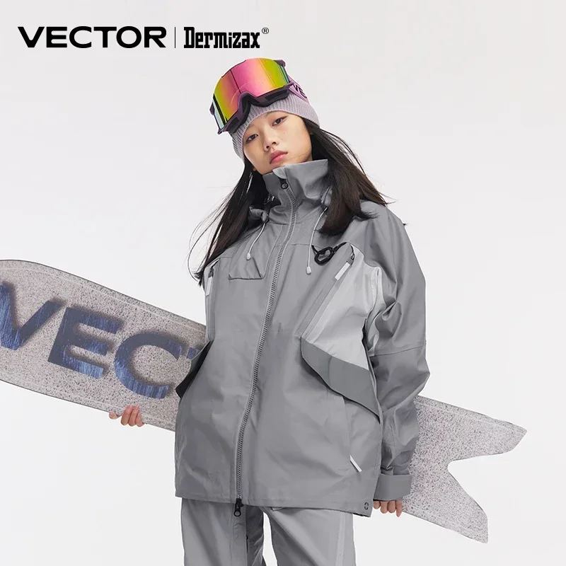 Winter Waterproof Ski Set VECTOR Women Men Warm Jacket and Pants for Outdoor Sports Camping