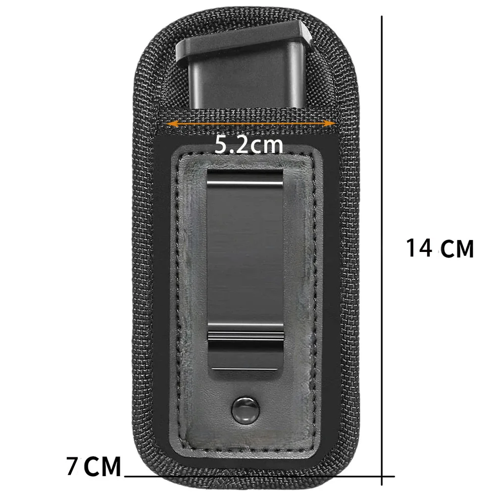 Einzel-/Doppelt verdeckte Magazintasche für 9 mm.40.45.380.357 IWB Mag Holster Outdoor Jagd Gürteltasche Messer Taschenlampentasche – Detail 1
