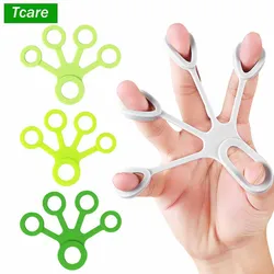Tcare Silicone Hand Expander Finger Hand Grip Finger Training Stretcher Trainer Strength Resistance Bands Wrist Exercise Fitness