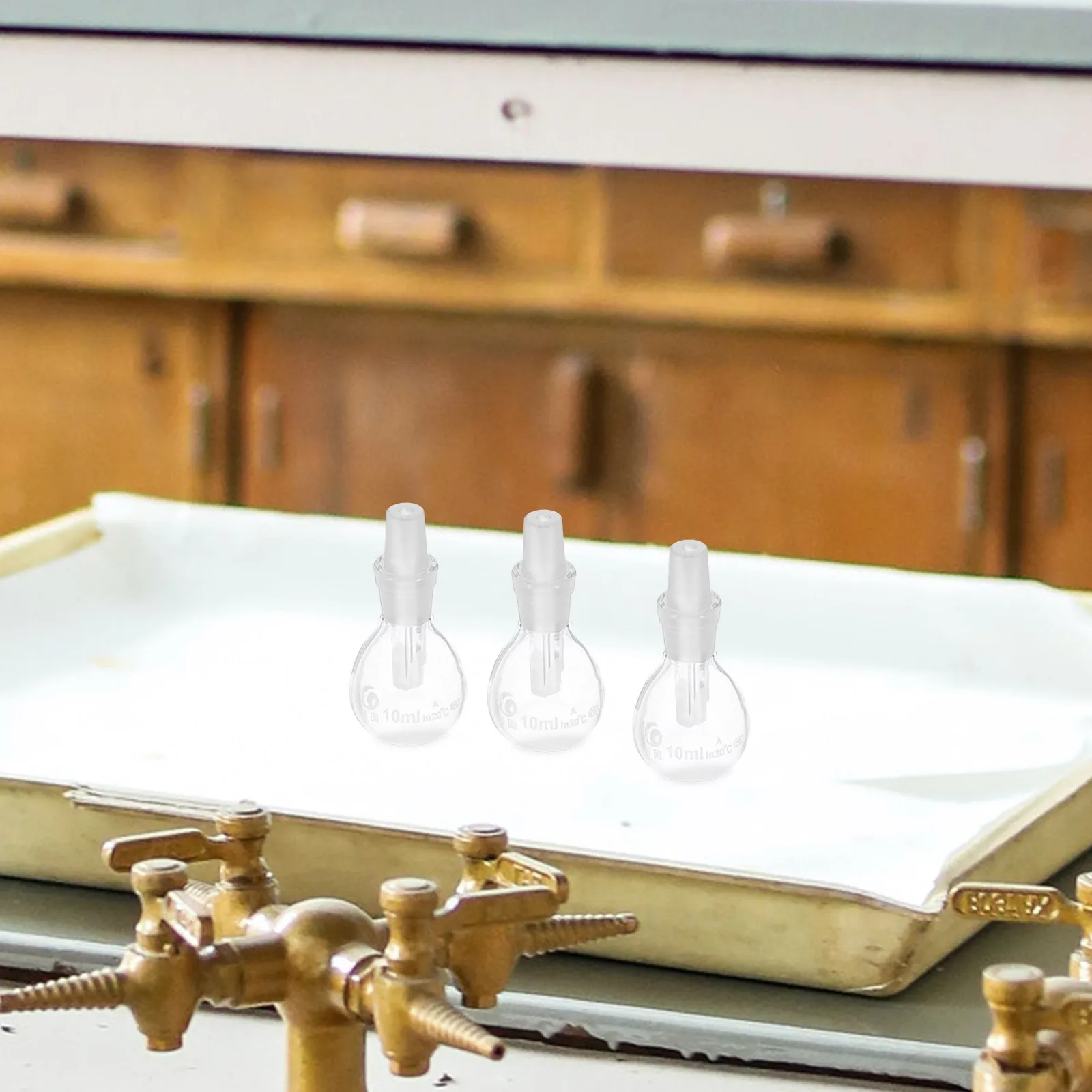 

10Ml Glass Density Bottle with Stopper Precision Pycnometer for Laboratory School Industrial Density Testing and Specific