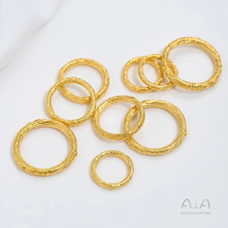 Su Circle Wholesale Vietnam Ash Gold Ancient Law Gold Ruyi Qiankun Circle Woven Su Circle DIY Necklace Jewelry Accessories