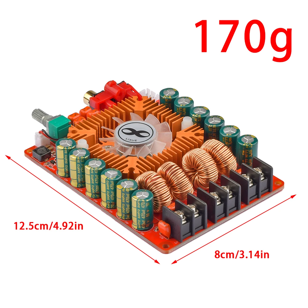 TDA7498E High Power Digital Amplifier Board 160Wx2 Dual Channel HIFI Stereo Audio Amplifier Module Support BTL Mode DC15-36V