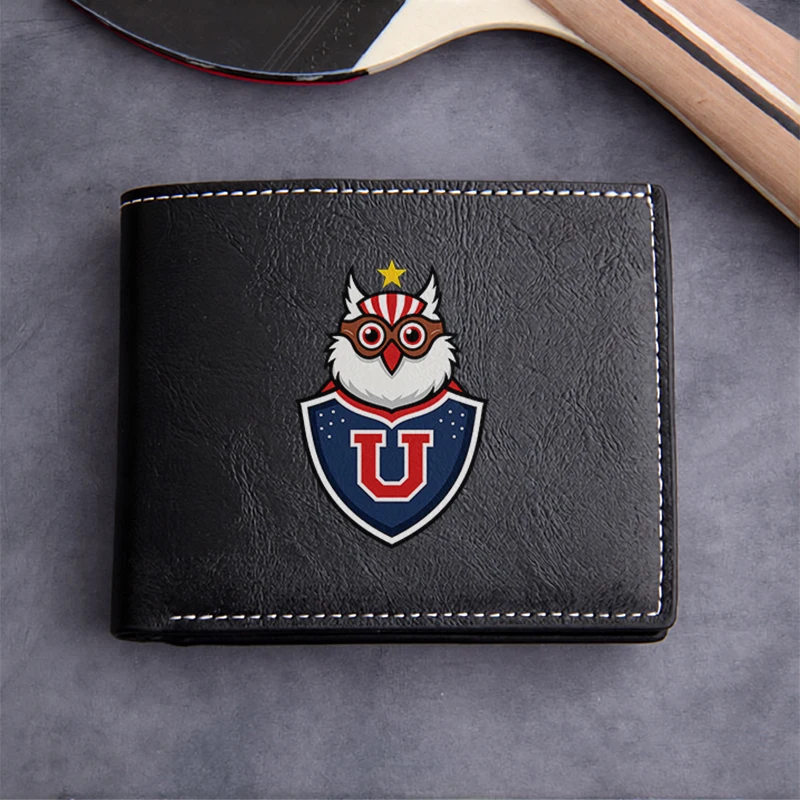 U Shield Owl Emblem PU Leather Wallet Men's Compact Business Style Lightweight Durable Design Premium Finish