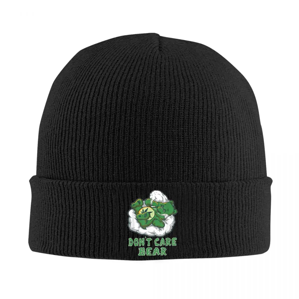 Care Bears Smoking Weed Cannabis Marijuana 4-20 Stoner Gift Hats Autumn Winter Beanies New Cap Men Women Acrylic Bonnet