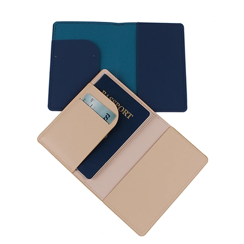 Étui de passeport de voyage pour hommes et femmes, porte-documents, porte-cartes de crédit, poche de rangement pour billets