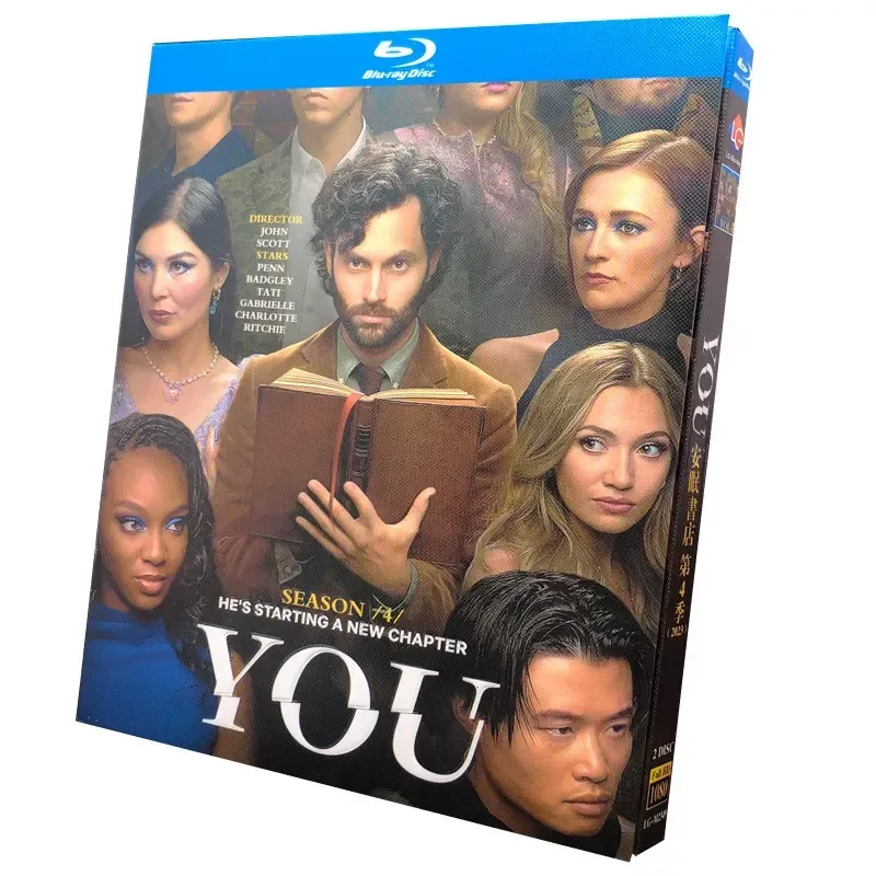

BD Blu-ray Ultra HD American Drama You For You Sleep Bookstore Seasons 1 to 4 5 Disc Box Set