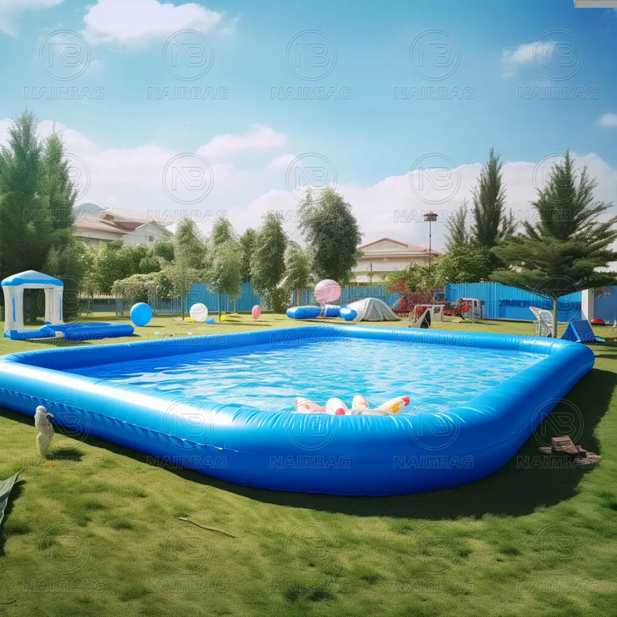 

High Quality 0.9mm PVC Inflatable Pool Outdoor Outdoor Kids Water Park Inflatable Swimming Pool For Kids Or Adults
