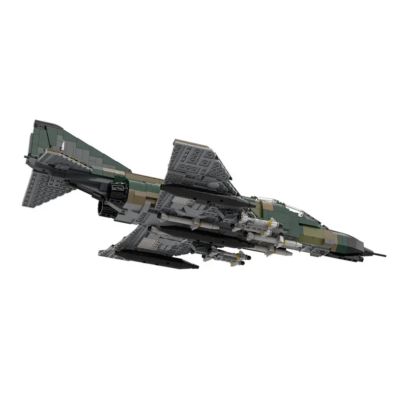 1330PCS MOC-202374 F-4 Phantom II (Variant 1: USAF F4E) Aircraft DIY Model, military Assemble Bricks, Puzzle Toys for Children