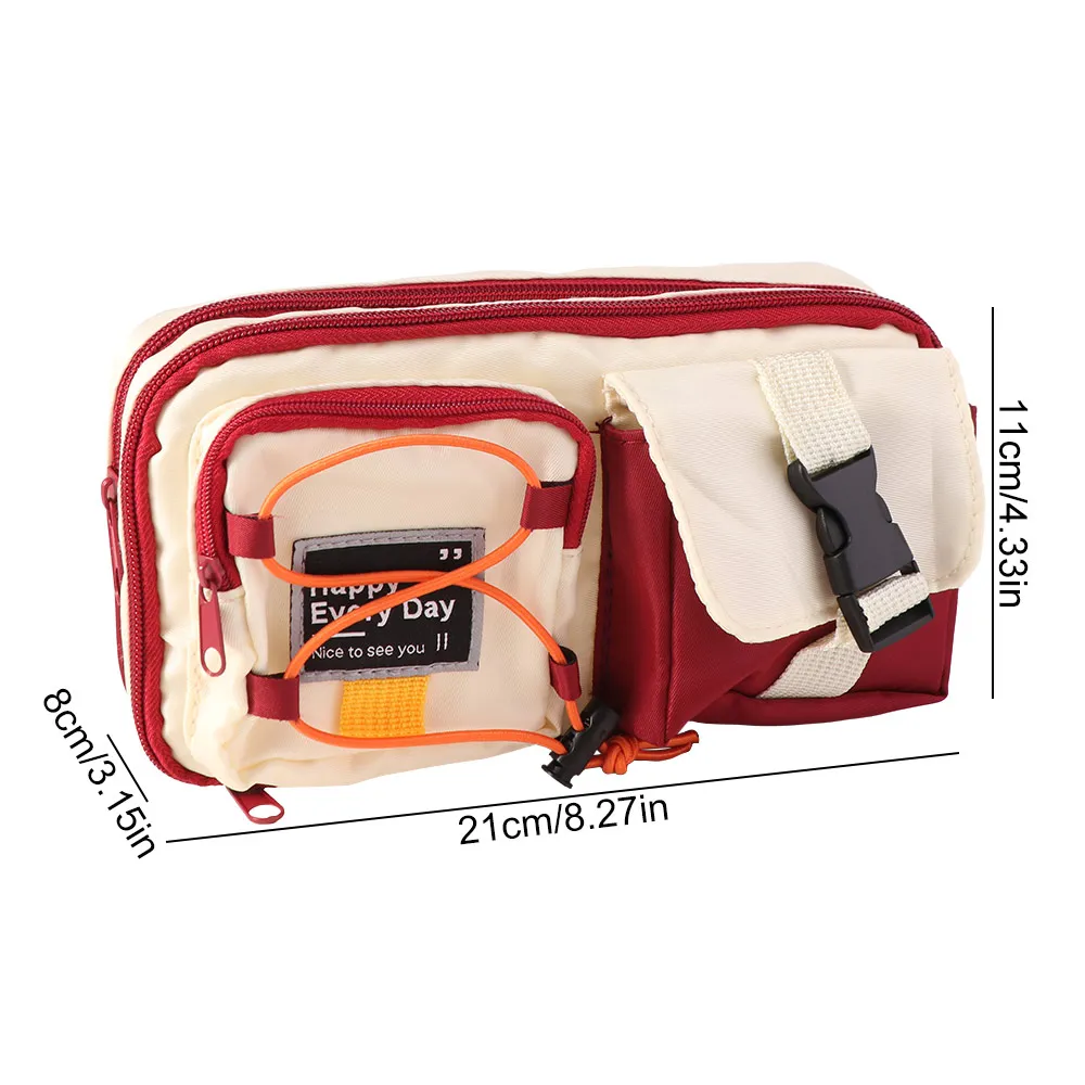 

Большая вместительная студенческая сумка для канцелярских принадлежностей, грязеотталкивающая сумка-карандаш с высоким внешним видом, многослойная сумка для ручек, школьные принадлежности