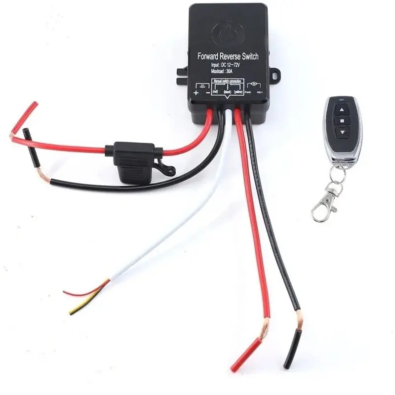 AA81-Linear Actuator DC12V-72V/30A Waterproof Wireless Remote Dual Control Manual Remote Forward Reverse Switch Parts