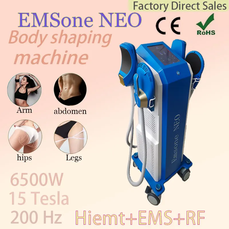 

Professional EMS muscle stimulation machine 200Hz RF machine 6500W 15 Tesla EMSone NEO shaping machine EMS degreasing machine