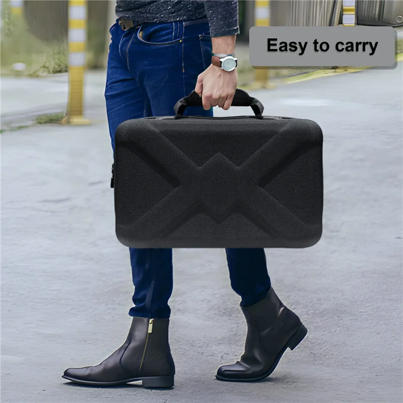 

For PS5 Slim Console Multifunctional Crossbody Hard Case For PS5 Portal Handheld Zipper EVA Storage Protection Bag-ABVP