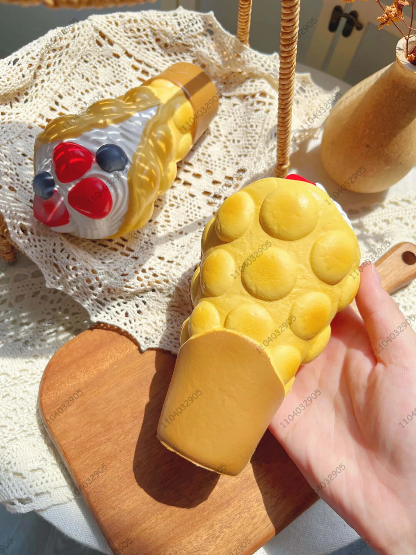 Strawberry Crepe Slow Rising Squishy Collectible Adorable Dessert Series Fidget Toy Kawaii Stress Relief Sensory Gift For Friend