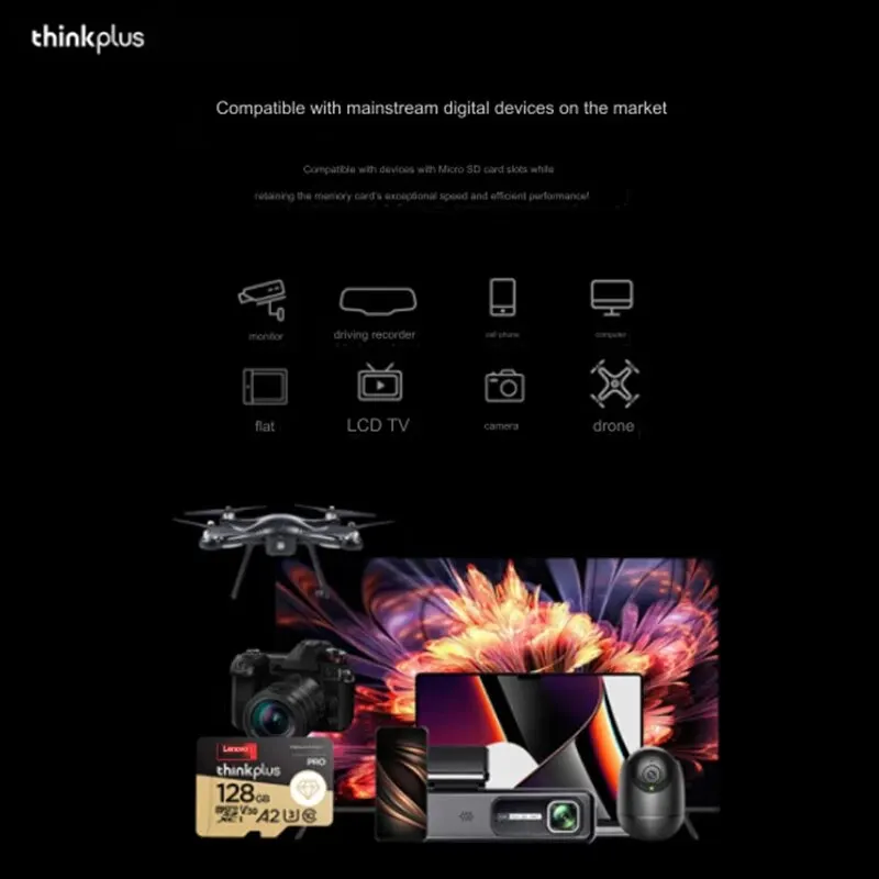 Thinkplus Micro SD Card 32GB 64GB Up To 130M SD Memory Card U3 4K V30 A2 TF Card 128GB Flash MicroSD Card Electron Product PC image 6