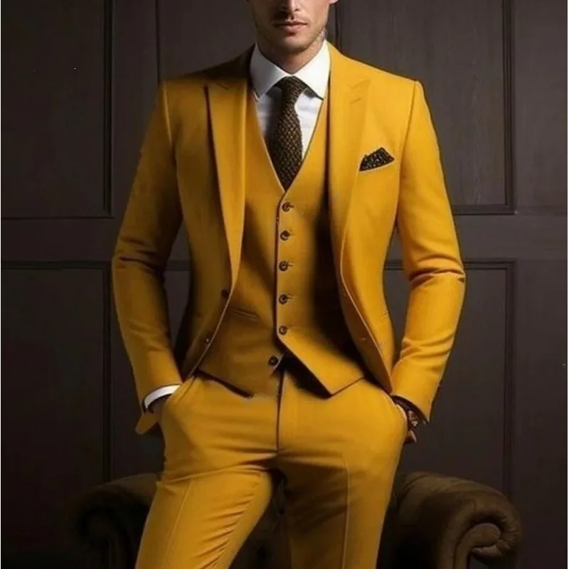 2026 Gray Tail Blazer 3 Pieces Gentleman Male Suit Men's Fashion Groom Tuxedo for Wedding Prom Jacket Vest with Pant
