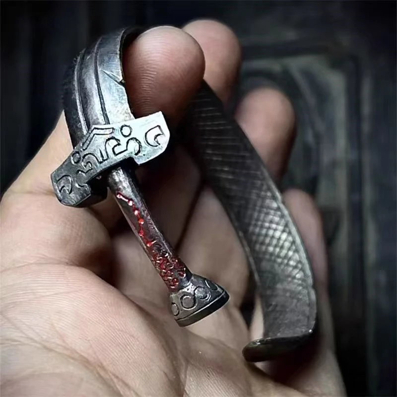 

Zhenwu Emperor Sword Bracelet, Youth Traditional Culture Handmade Retro Bracelet, Open Bracelet, Auspicious