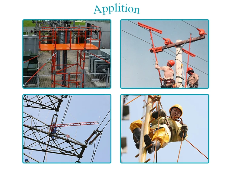 Produtos totalmente isolados da escada de escalada transversal do andaime da altura 7.2 LV