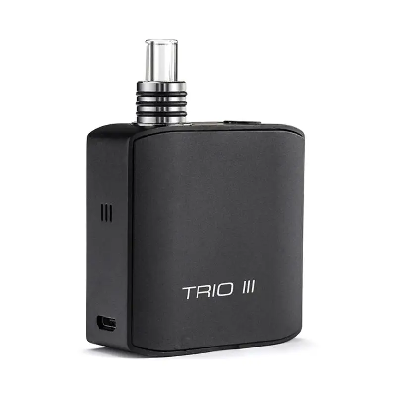 Origin Aisvape Trio III 3-in-1 건조 허브 및 왁스 및 두꺼운 오일 TC 기화기 키트(교체용 가열 챔버 코일 Curer Vape Mod 포함)