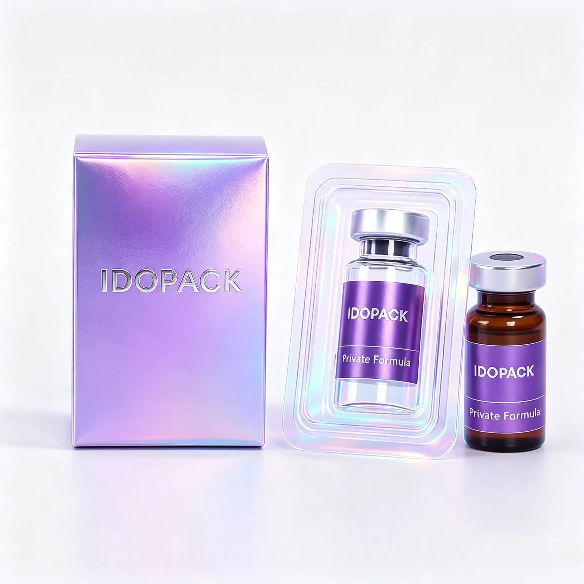 Safe Non-toxic Vinyl Labels,Complete Custom Peptide Decal & Box Set for 3ml 5ml 10ml Personal Care Packaging
