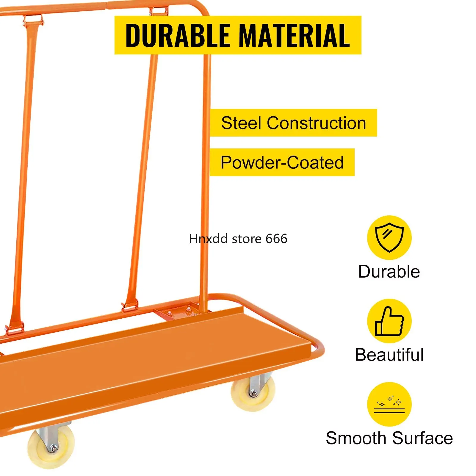 3000lbs Drywall Cart Dolly Handling Sheetrock Sheet Panel Service Cart 3000lbs Load Capacity