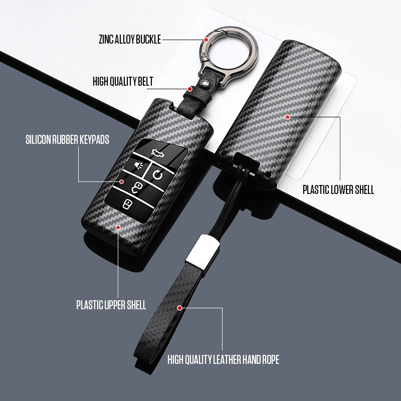 Car Key Case Cover For GAC Trumpchi GS4 GM8 GA3 GA6 SGS7 GA4 GS5 GS3 Legend GS8 Keychain Keyless Box Accessories