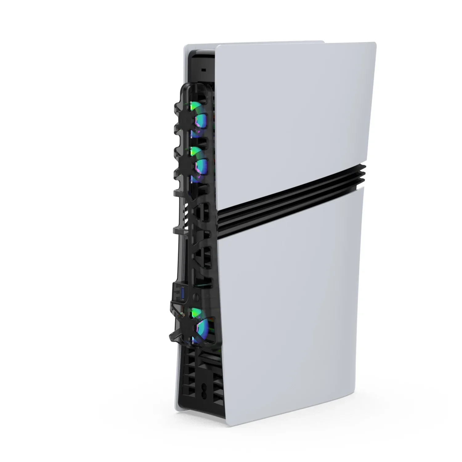 Superior PS5 RPO Host Temperature-controlled Cooling Fan with RGB Light PS5pro Game Console Rear Fan TP5-35153S