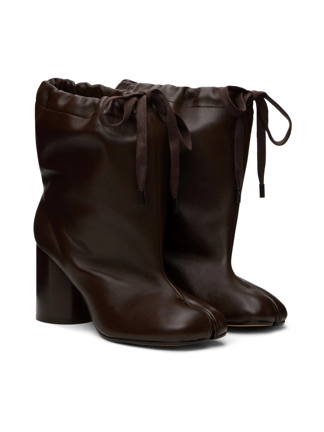 Women's Shoes Brown Tabi Ankle Boots