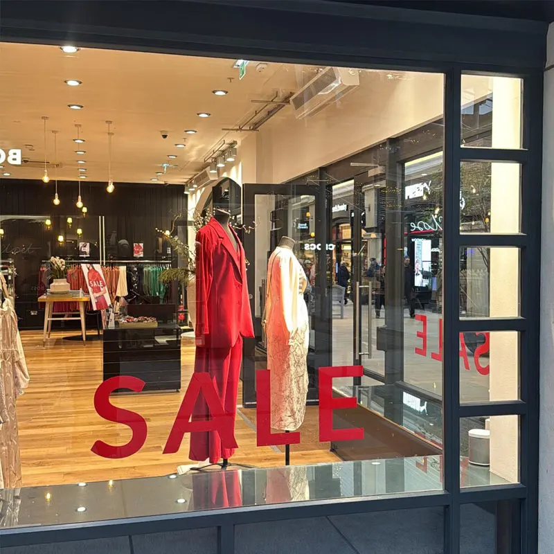 Big Sale Word Window Sticker, Sign for Store Discounts & Promotions Shop Decor Decals, Vinyl Window Lettering Art Sign Q163