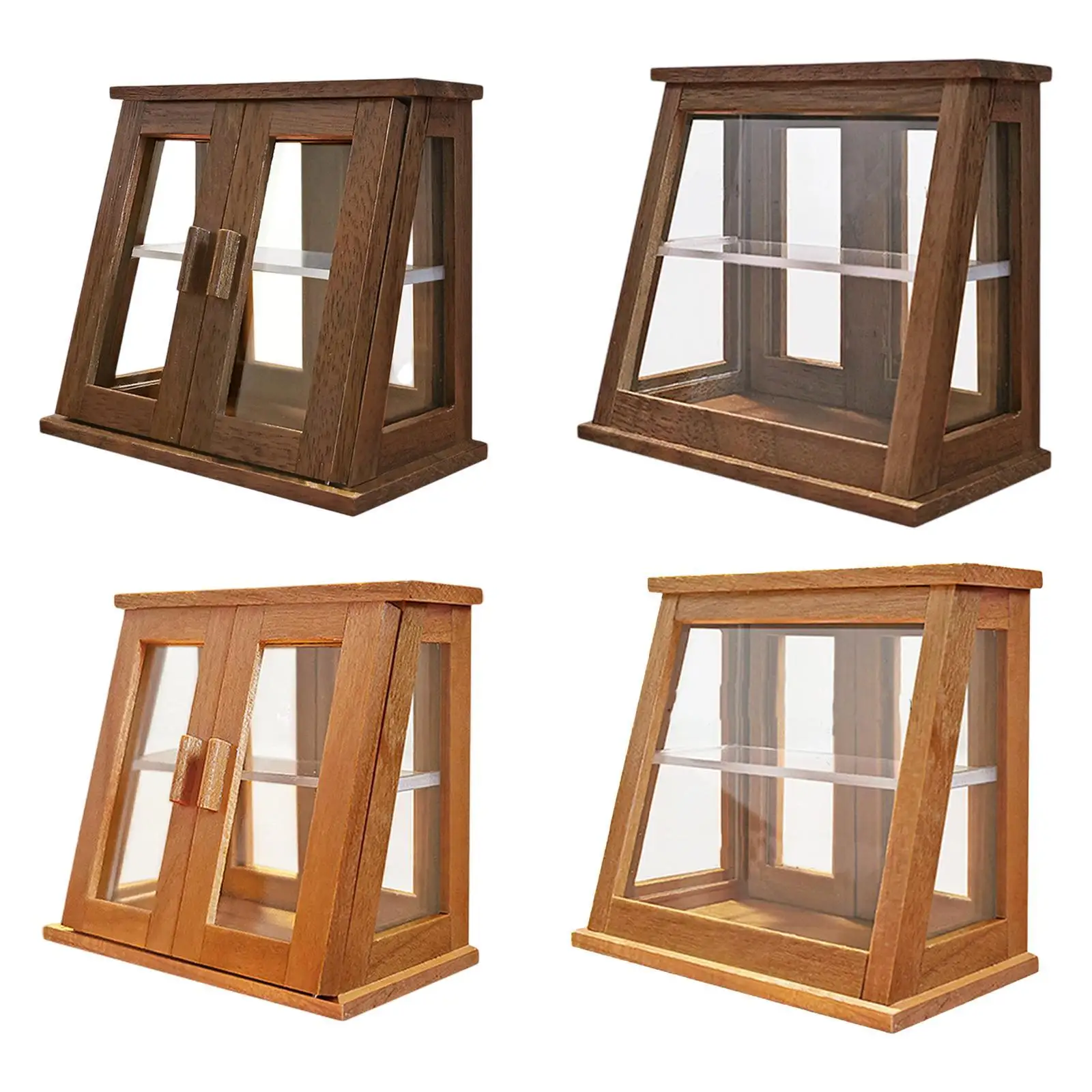 ドールハウス ベーカリー ユニット、シーン設定用の 1:12 スケールのミニ食品ディスプレイ