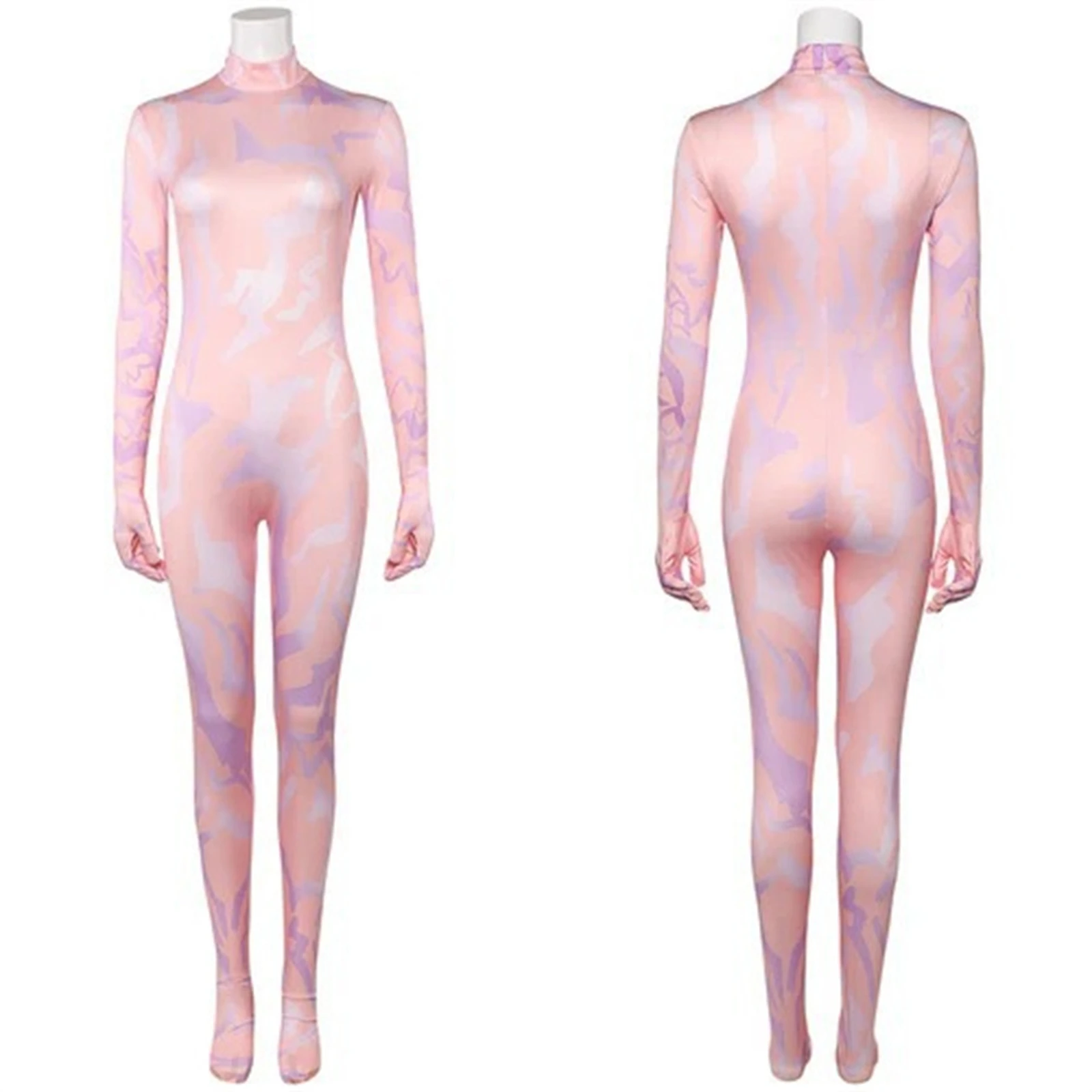 

Demon Hunters Rumi Bodysuit Cosplay Costume Adult Children K-Pop 3D Printed Jumpsuit For Women Halloween Carnival Party Uniform