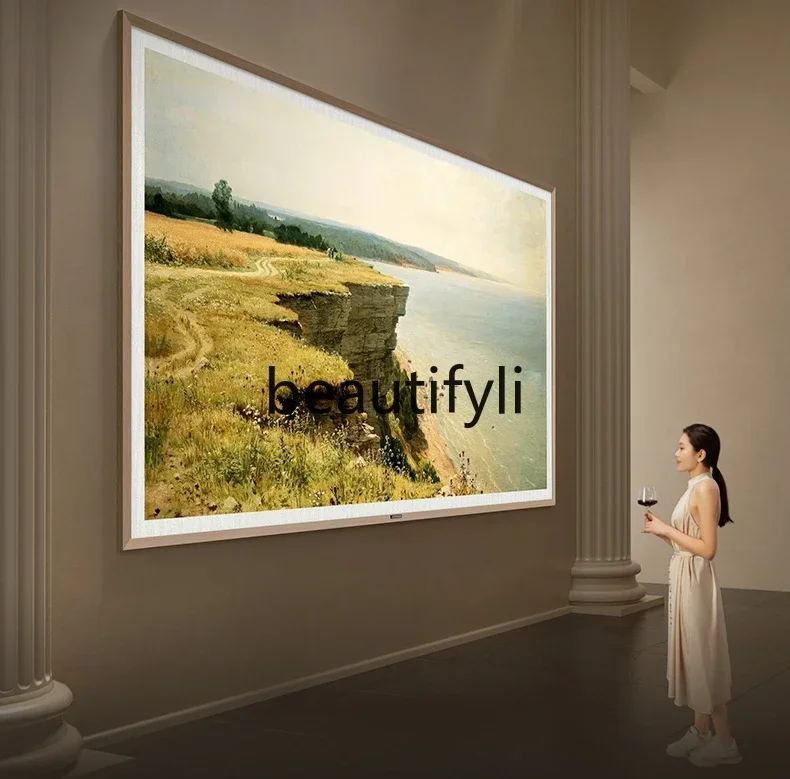 100A7E Pro 100 inci QD-Miniled ramping mulus seni dinding Wallpaper TV LCD