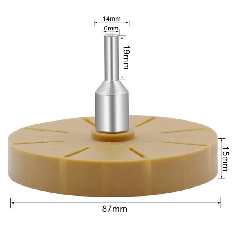 3.5 inch Decal Eraser Wheel Pad Rubber Disk Pneumatic Car Sticker Auto Repair Paint Tool Pneumatic Degumming Disc Remover Tools
