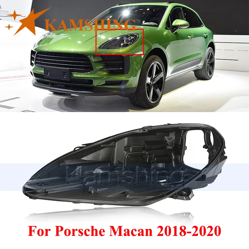 

CAPQX Базовая крышка передней фары для Porsche Macan 2018-2020 Задний корпус фары Задняя крышка Задний дом